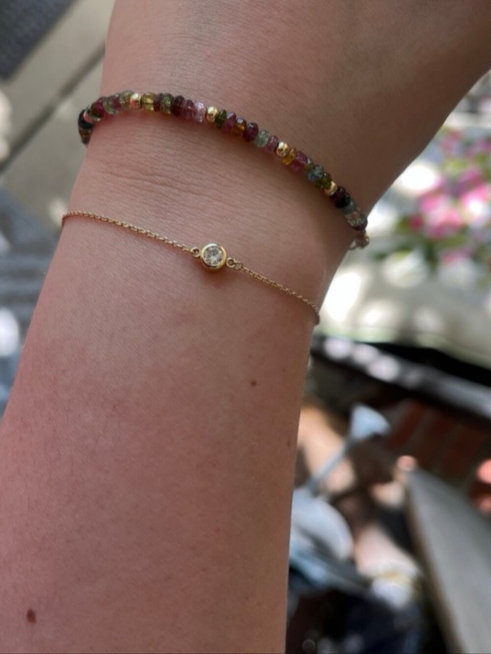 14k Gold Lab Diamond Bracelet